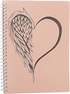 كشكول مسطر بسلك حلزوني ورسومات مقاس A5، كشكول سلك متين 80 ورقة للمدرسة والمكتب للكتابة والرسم والاستخدام الإبداعي، متعدد الألوان