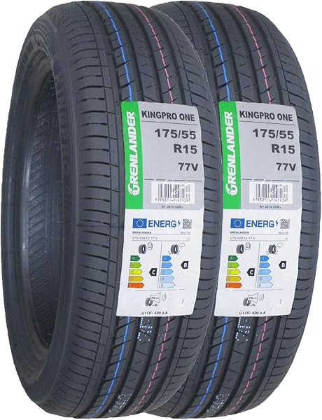 GRENLANDER(グリンランダー) サマータイヤ KINGPRO ONE 175/55R15 77V 2本セット - 1