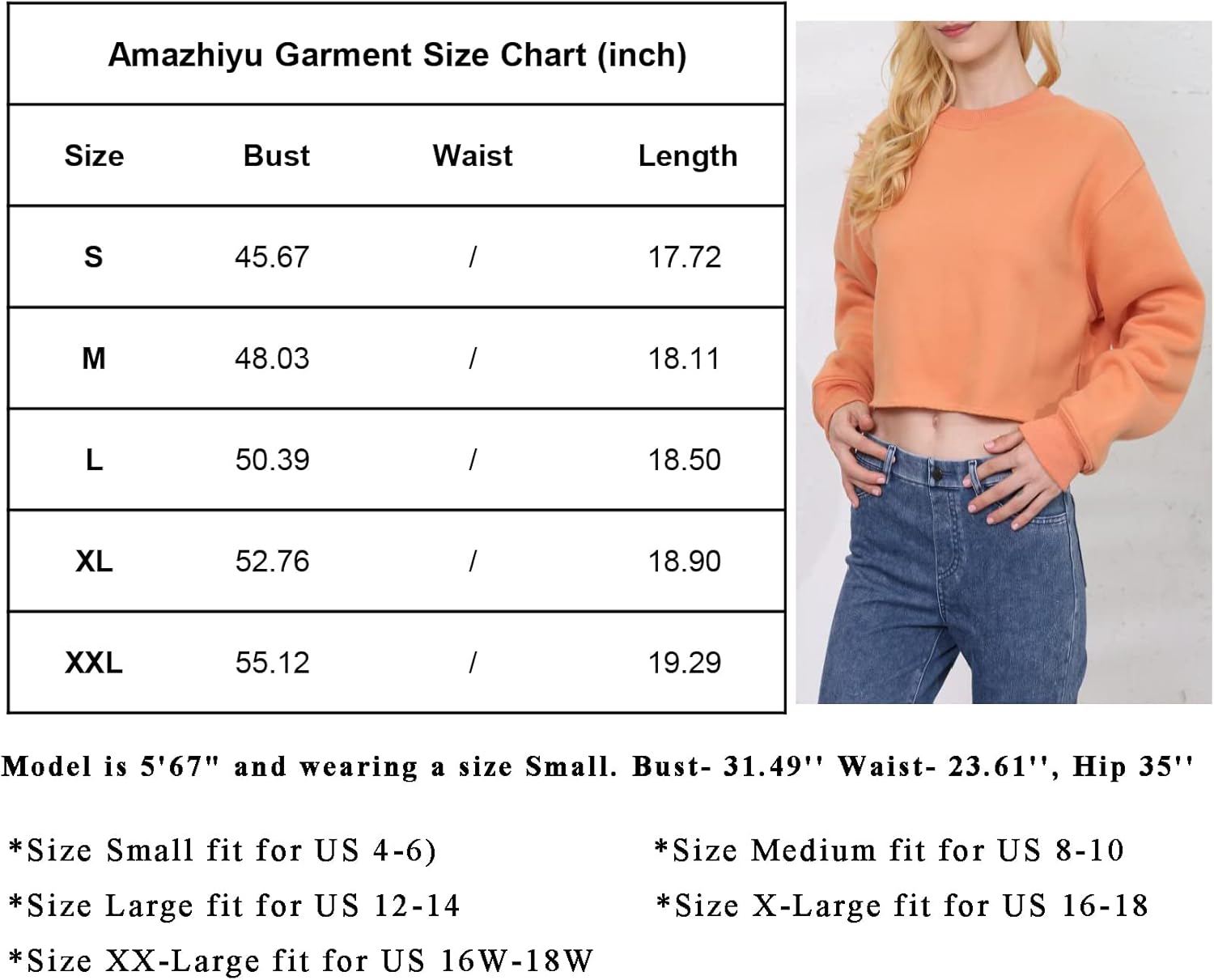 Amazhiyu Felpa Corta Da Donna Pullover In Pile Con Cappuccio Corto Maniche Lunghe Casual Crop Top Per L Autunno Inverno Bianco M 114668850