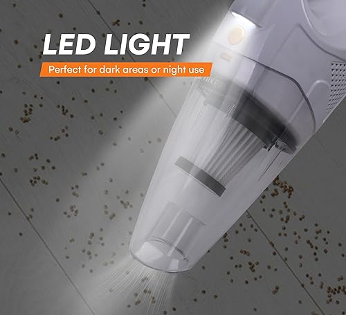 Miniatura 7 de TIIKERI Aspiradora de coche inalámbrica - Aspiradora de 30 minutos de tiempo de funcionamiento para automóvil de hasta 5000 Pa, aspiradora portátil