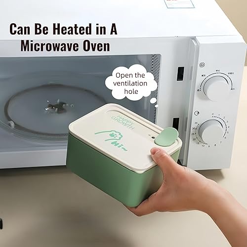 Miniatura 5 de Paquete de 2 cajas de almuerzo de acero inoxidable, 24 onzas con tapa a prueba de fugas, aislamiento térmico, cajas Bento para adultos, adecuadas