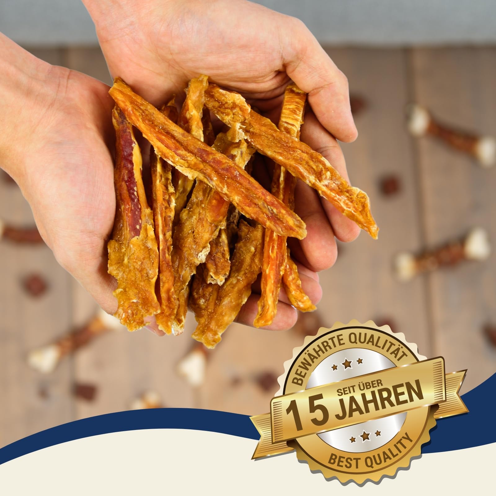 Lyra Pet® 5 kg Hühnerbruststreifen - Kausnack für Hunde | Leckerli für Hunde – Proteinreicher Kauartikel mit Huhn – Idealer Belohnungs- und Trainingssnack – Gut verträglich