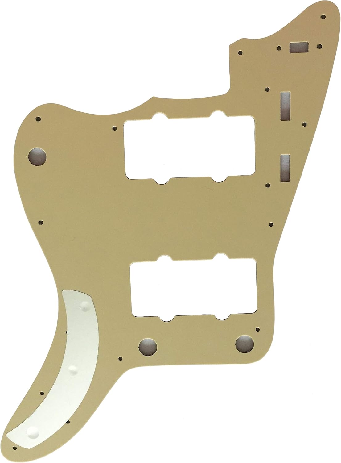 Electric Guitar Pickguard for Fender Japan Jazzmaster Style (4 Ply Ivory White Pearl)