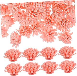VALICLUD 100pcs Flower Diffuser Sticks Passive Aromatherapy Essential Oil Diffuser for Home Office Bathroom Portable with Realistic Chrysanthemum Design Quick Scent Emission and Use