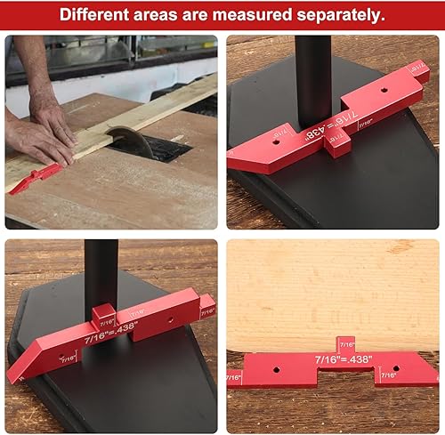Miniatura 4 de 7 bloques de configuración de precisión, barras de configuración de mesa de enrutador, bloques de configuración de aluminio, juego de medidor de