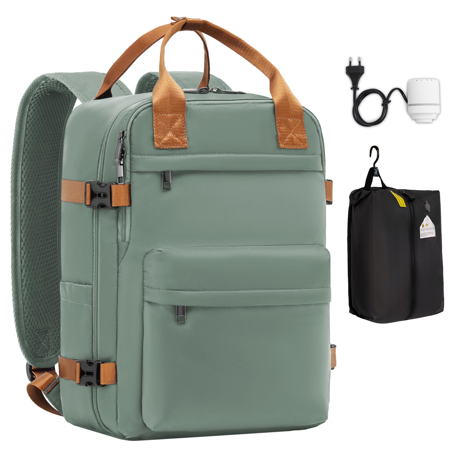 COOLIFE Handgepäck Rucksack für Ryanair 40×30×20 Reiserucksack Flugzeug 20L Klein Handgepäck Kabinengröße Handgepack Tasche mit Laptopfach für Weekender Kurze Trip
