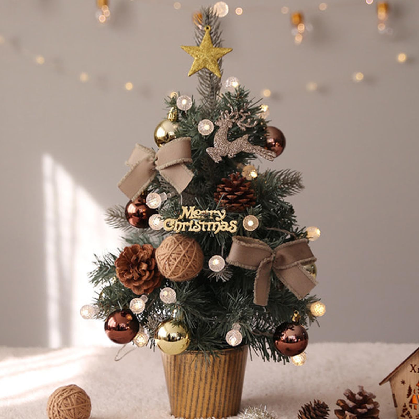 Mini árbol de Navidad – Festivo portátil, Pino Festivo Artificial