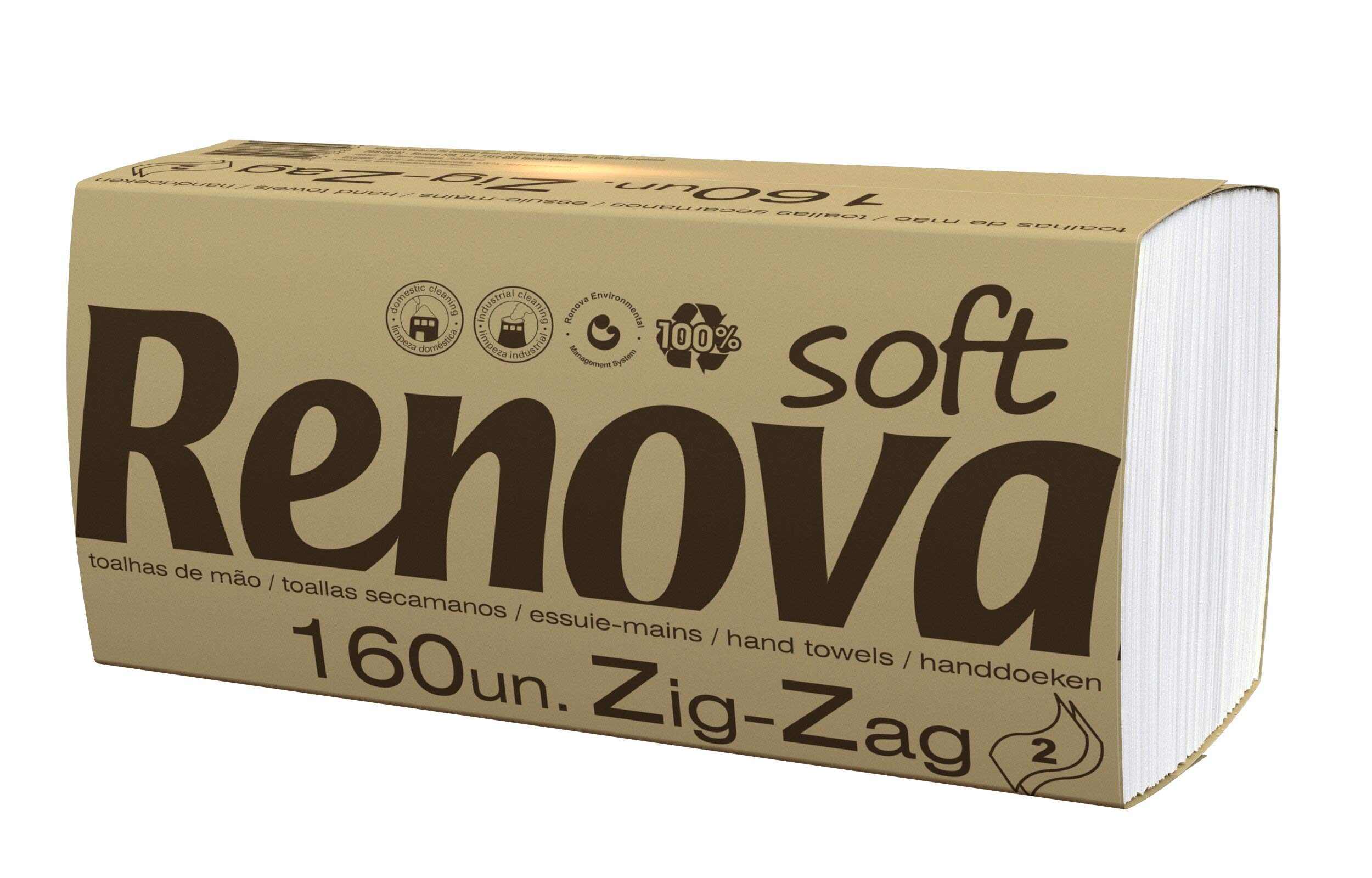 Renova Ręczniki Zig-Zag – 20 opakowań po 160 sztuk