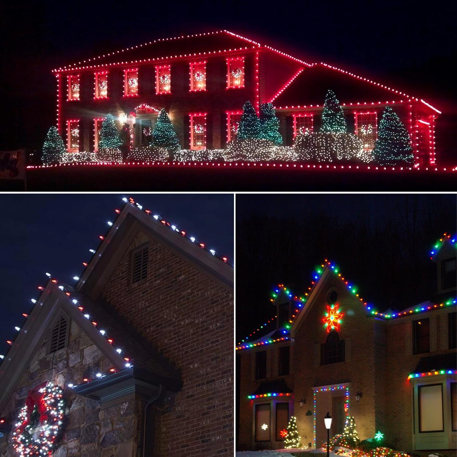 50PCS C9 Led Christmas Light Bulbs - C9 Led Bulbs with E17 Base Sockets Replacement Bulbs for Outdoor String Lights - Commercial Grade Red