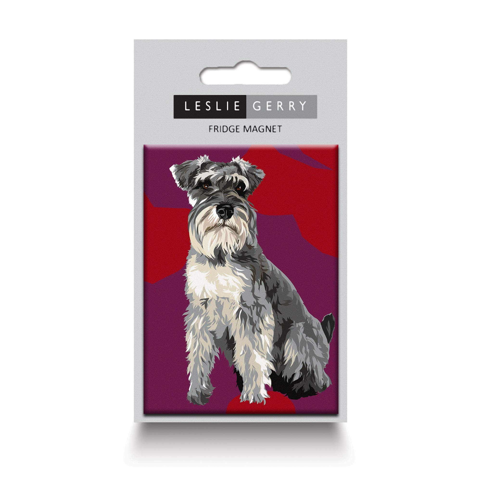 Leslie Gerry Multicolor Schnauzer Magnet Dog Gift