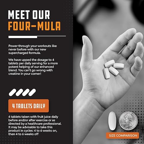 Miniatura 8 de Píldoras trifásicas de creatina de 018oz ganador de masa muscular y recuperación muscular píldoras de creatina HCL piruvato y monohidrato de
