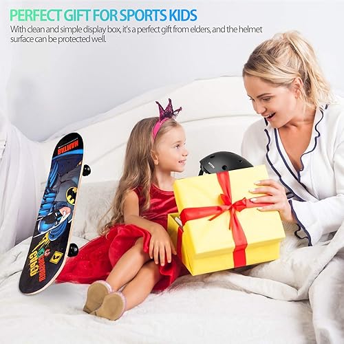 Miniatura 7 de Casco para niños pequeños, casco de bicicleta para niños de 2 a 8 años, cascos ajustables y seguridad multideportiva para ciclismo, patinaje,