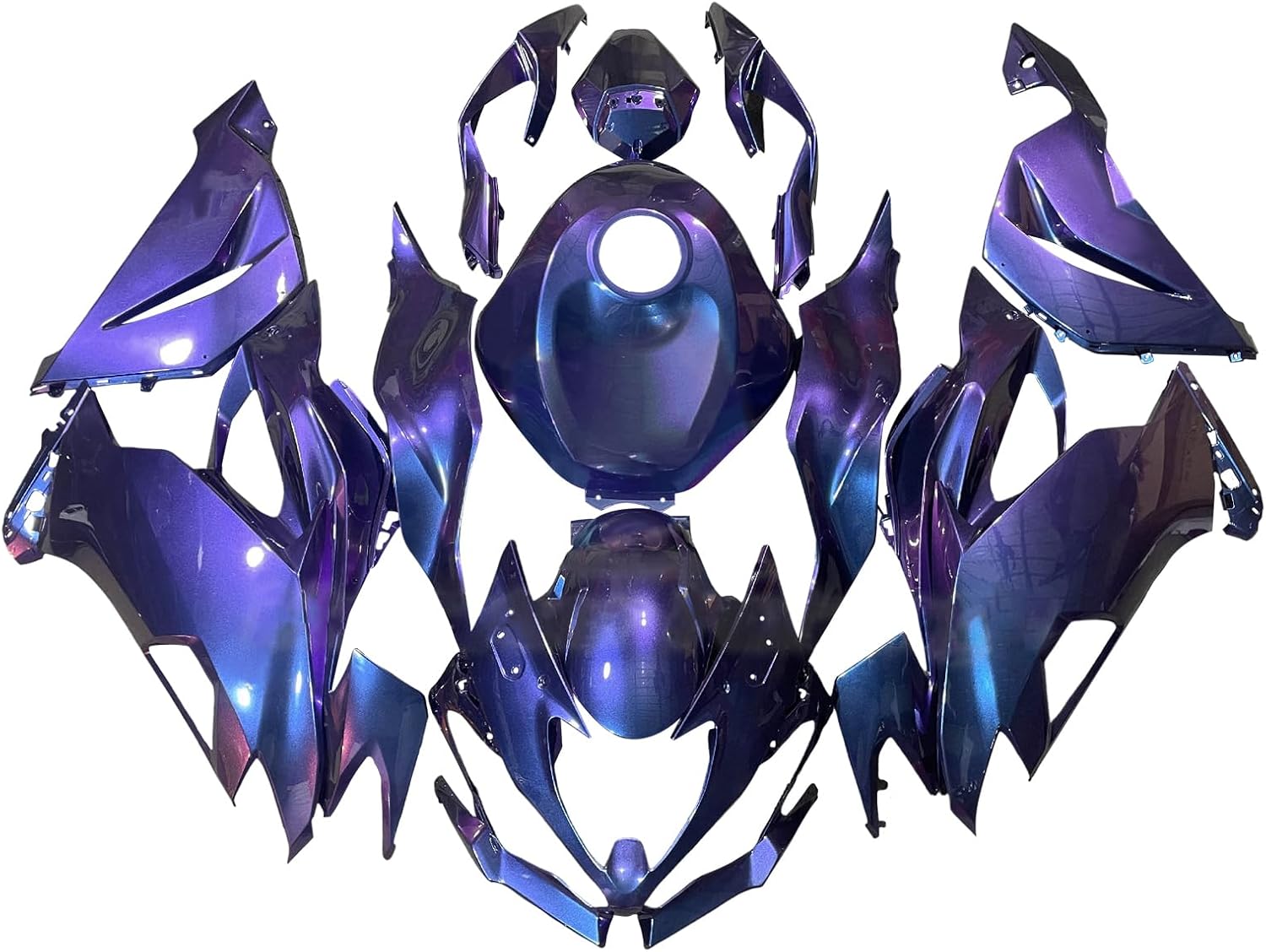 Bruce & Shark(ブルース・サメ) ZX6R カウル 適用ZX6R 2019-2023用