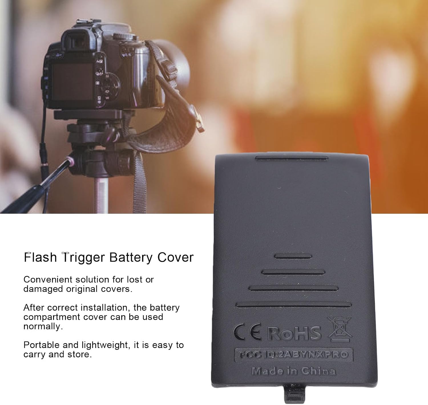 Battery Cover for X - pro Xpro Xpro - N - C - S Flash Triggers, ABS Replacement Battery Back Cover Lid for Flash Units