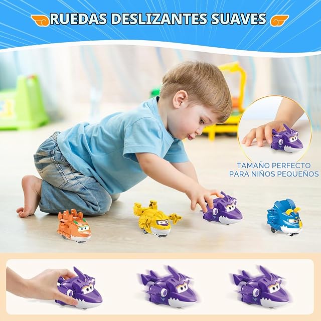 Foto 5 de 6 de Super Wings Figuras Transformables Pack de 4