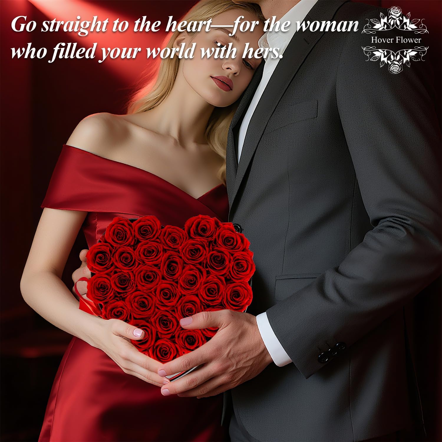 27 Forever Preserved Flowers in a Box, Vanlentines Day Gifts for Her, Eternal Roses Flowers for Delivery Prime, Birthday Gifts for Women Mom Grandma Wife (Red) - Image 5