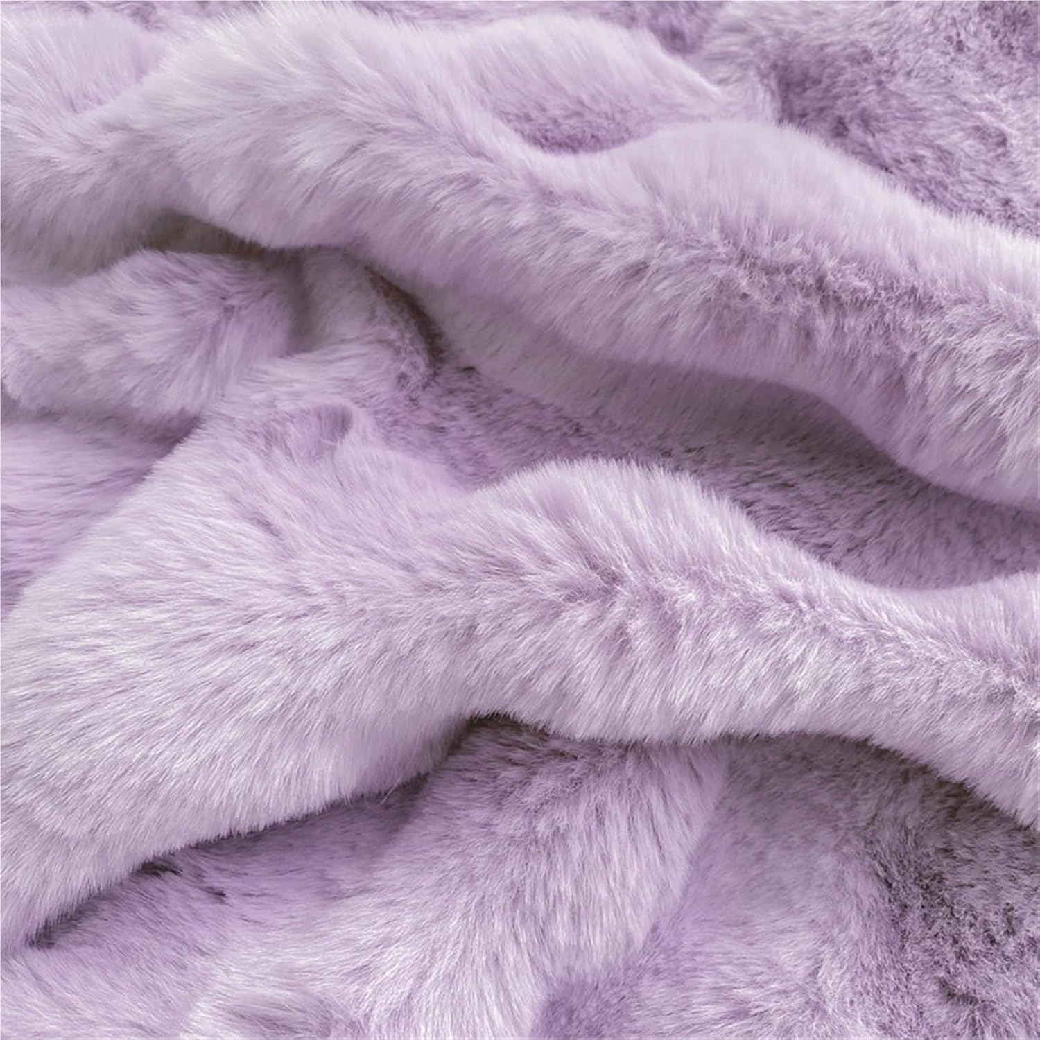 Fluffy Plush Velvet Fitted Sheet, Winter Warm Elastic Bed Sheets, Luxury Soft Fuzzy Bottom Sheet, Bedsheet Bed Sheet Mattress Protector, Various Sizes(Purple,Queen: 59 * 79in)