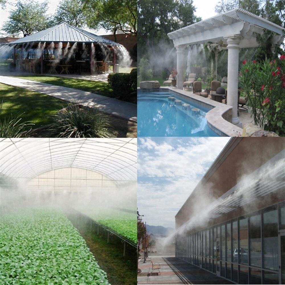 80 Stück Messing-Düsen für Außenkühlsysteme, Zerstäubungs- und Nebeldüsen für Sprühnebel für Garten, Befeuchtung, Staubbekämpfung, Landschaftsgestaltung, 6 (Größe: 03.)