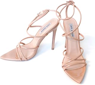 Pointed-Toe Strappy Heels