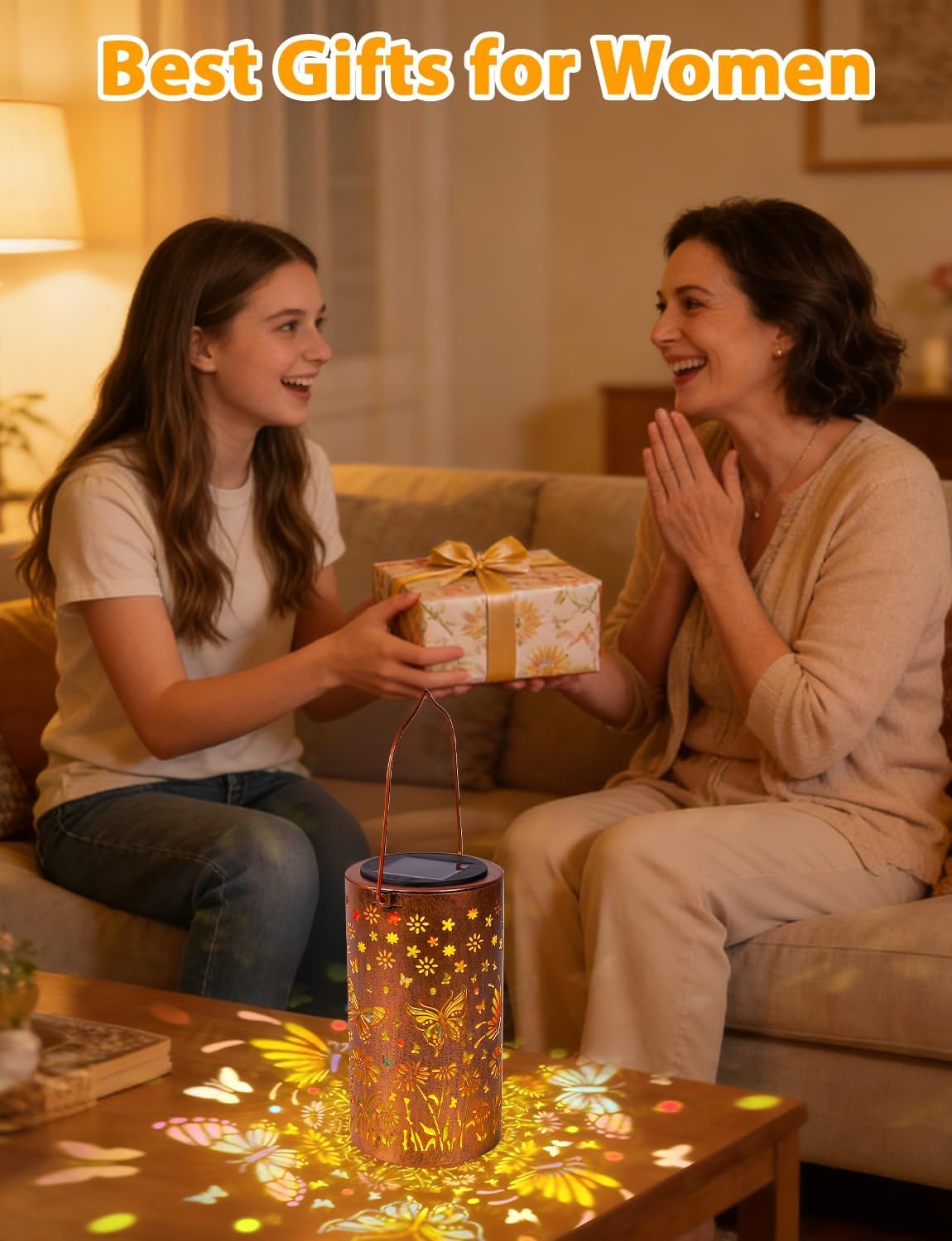 Solar Lantern for Outdoors, Garden Decoration, Sunflowers, Solar Lantern, Outdoor, Solar Lights for Outdoor Garden, LED Solar Lights, Garden Weatherproof for Balcony, Patio Decoration, Solar Lamp