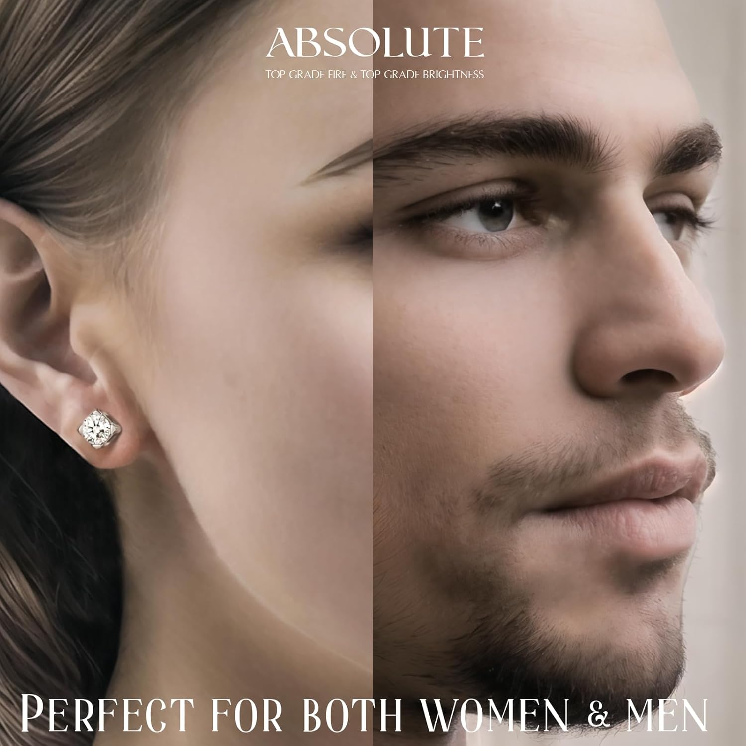 ABSOLUTE Moissanite Earrings for Womens 2 Carat Moissanite Stud Earrings for Men Hyposensitivity S925 Sterling Silver Earrings for Women D Color VVS1 Clarity - Image 4