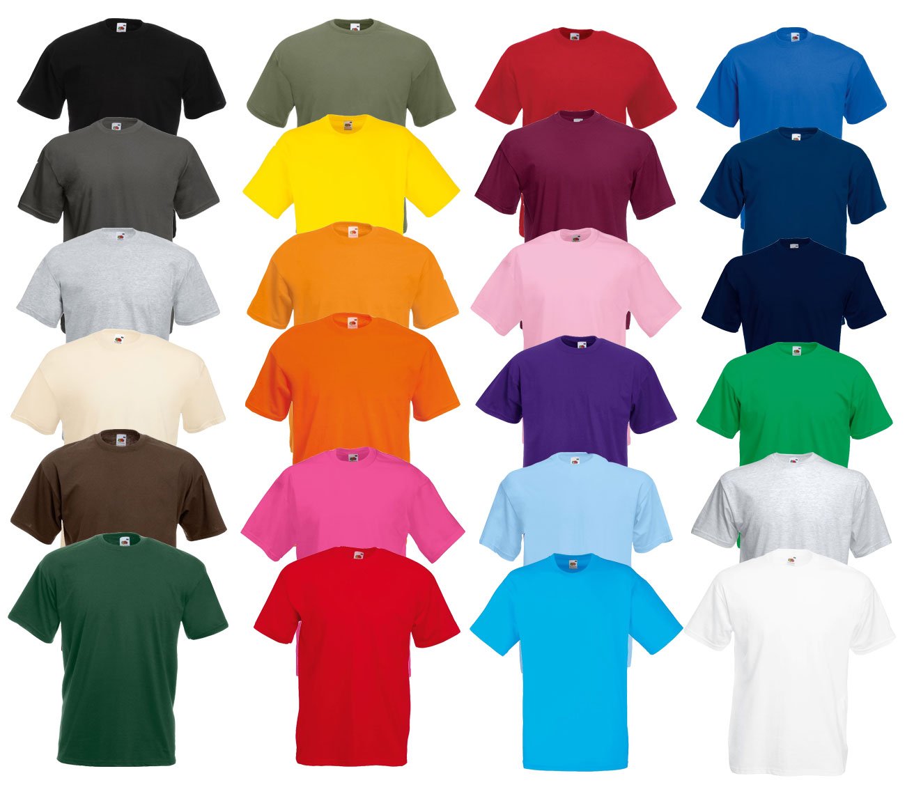 Fruit of the Loom Men's Valueweight Tee T-Shirt, Weiß (White 000), XL