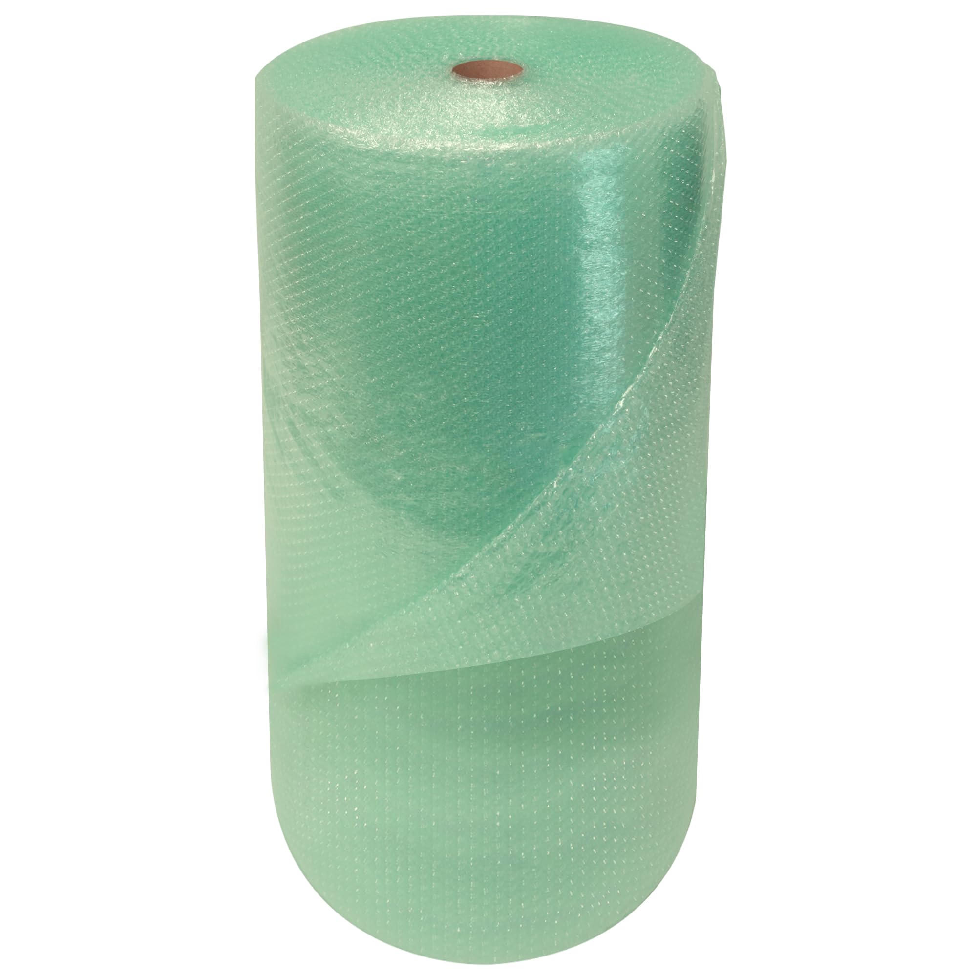 Globe Packaging Green Biodegradable 1000Mm X 50M Extra Wide Bubble Wrap Roll - 1 Metre Wide Roll With Small Air Bubbles - Cushioning & Protection Packaging For Moving House, Ecommerce And Storage