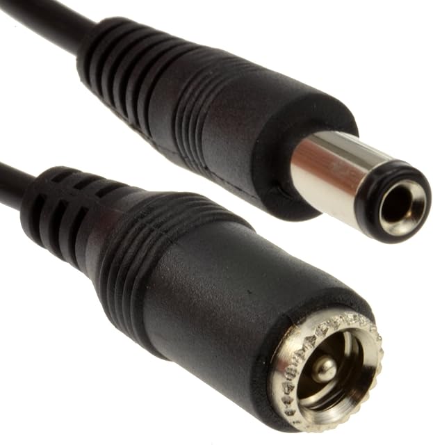 kenable PW01906 5.5 x 2.1mm DC Power Plug To Socket CCTV Extension Lead Cable 10 Metre
