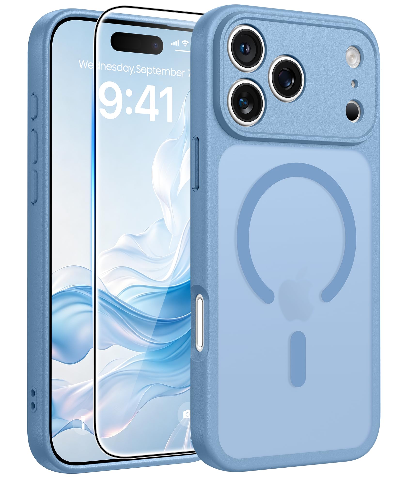 Photo 1 of FNTCASE iPhone 18/17 Pro Max Case Light Blue
