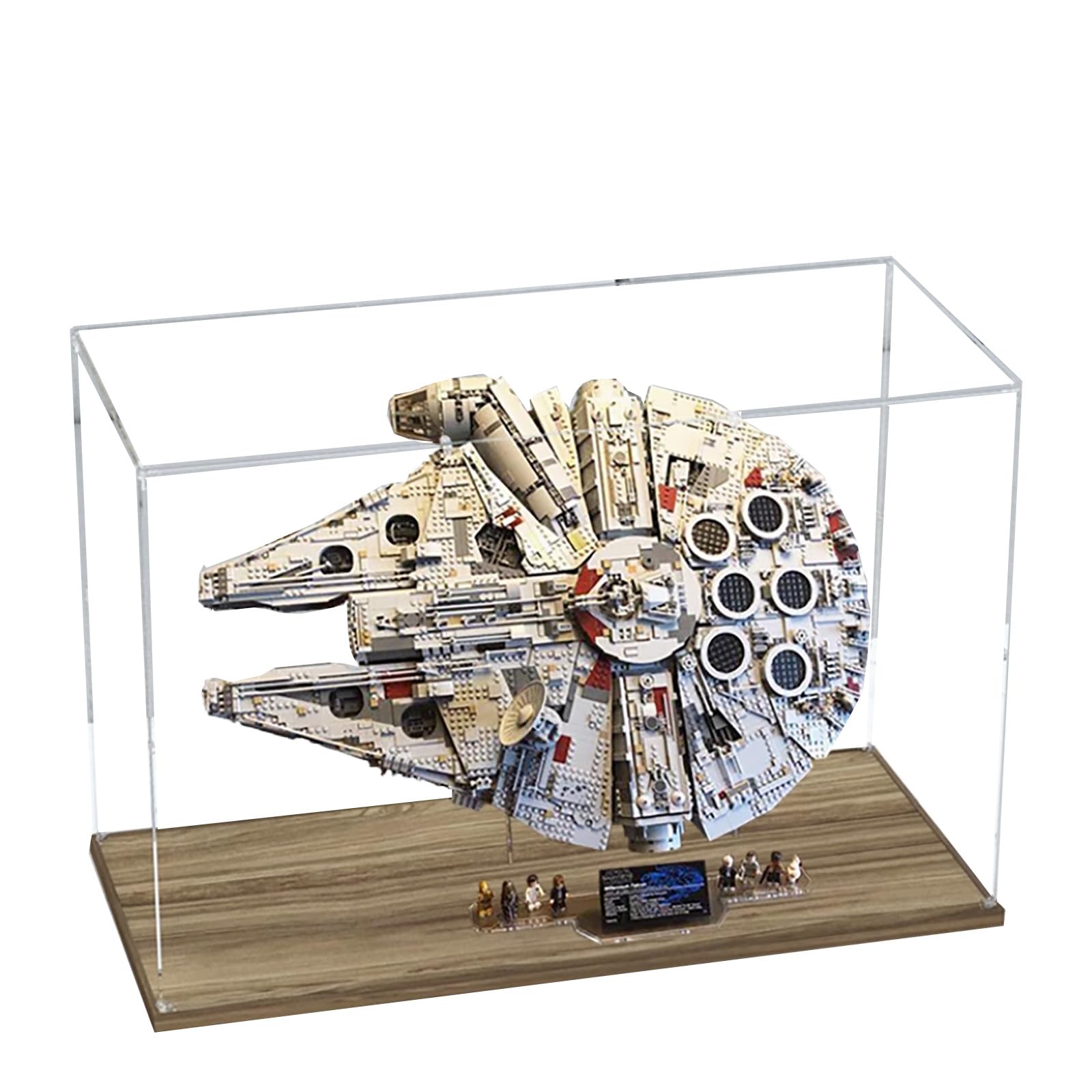 Acrylic Display Case for Lego 75192 Deluxe Millennium Falcon, Dustproof Box, Storage Box, Transparent Box, Display Box Compatible with Lego 75192 (Case only, No Model (Option 1)