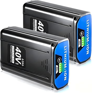 2PACK 40V 6.0Ah Replacement Battery for Kobalt 40V MAX Lithium Ion Battery KB440-06 KB240-06 KB2540C-06 KB640-03