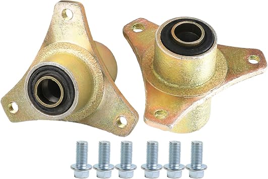 Steel Alloy 17mm 3 Stud Front Wheel Hub, Go Kart Wheel Rim Bearing Hub for 6in & 7in Tires Go Kart Bike ATV Quad Buggy Trike 110cc 125cc 4 Wheeler 2 Pack