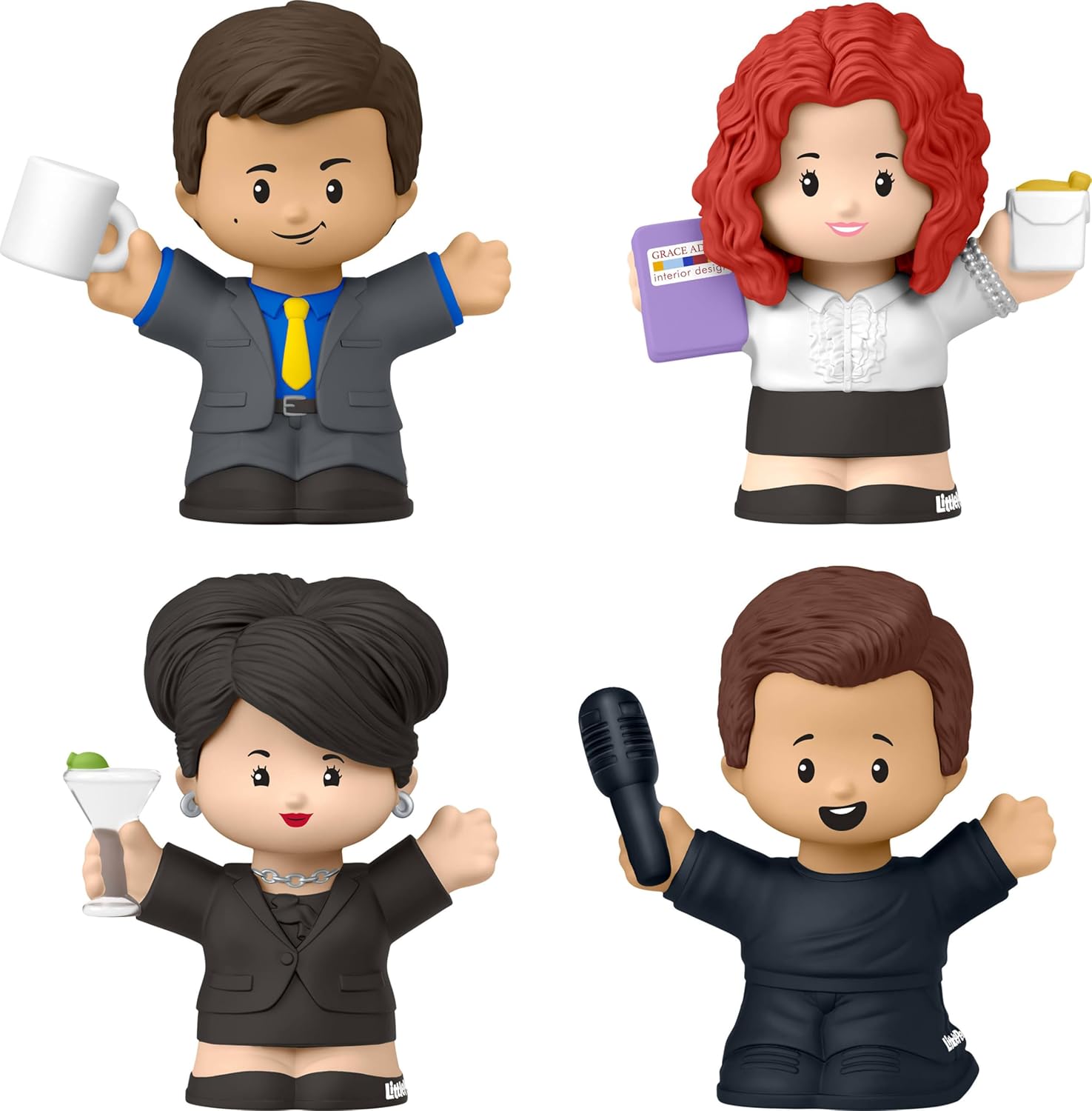 Little People Collector Will and Grace TV Series Special Edition Set for Adults & Fans, 4 Figures in a Display Package (Amazon Exclusive) - Image 5