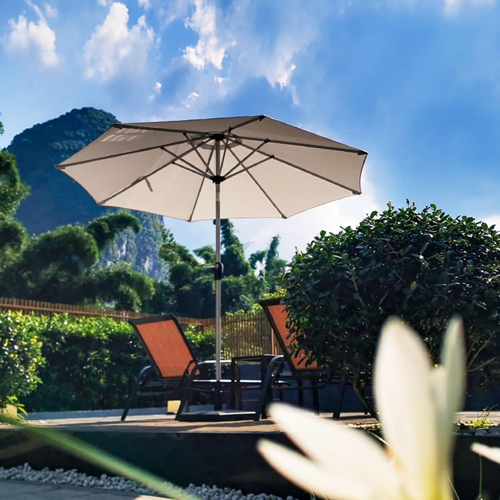 AVSMGP E,3.0m/118/8 Arms, Telo Ricambio per Ombrellone Giardino 2M 2.7M 3.0M Telo Ricambio per Ombrellone 6/8 Bracci Telo Ricambio per Ombrellone Anti-Ultravioletto Impermeabile