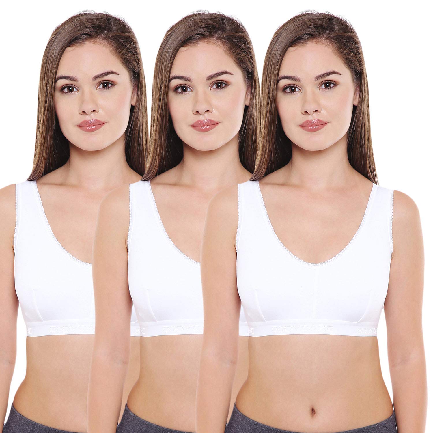 BODYCARE Women's Cotton & Spandex Non-Padded Non-Wired Sports Bra (Pack of 3) - Review, Price and Buying Guide