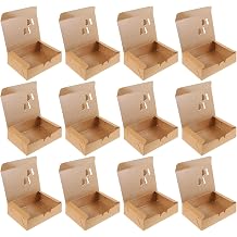 Zerodeko 25pcs Asian Style Fried Chicken Packaging Boxes Small Kraft Paper Takeout Snack Containers for French Fries and Chicken Wings