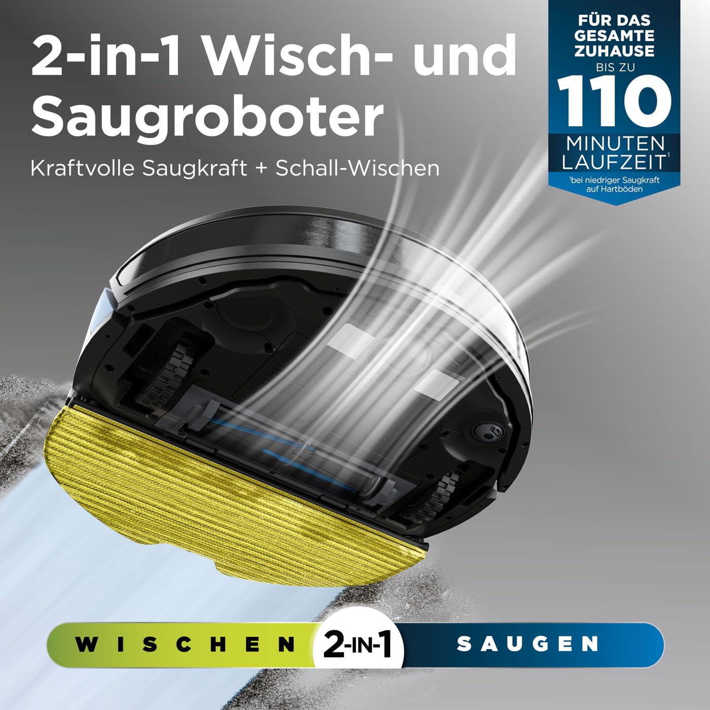 Shark Matrix Plus 2-in-1 selbstentleerter Wisch- & Saugroboter mit LiDAR Home Mapping & Kantenreinigung, für Teppiche, Hartböden & Tierhaare, Anti-Allergen, selbstaufladend, WiFi/App, Schwarz