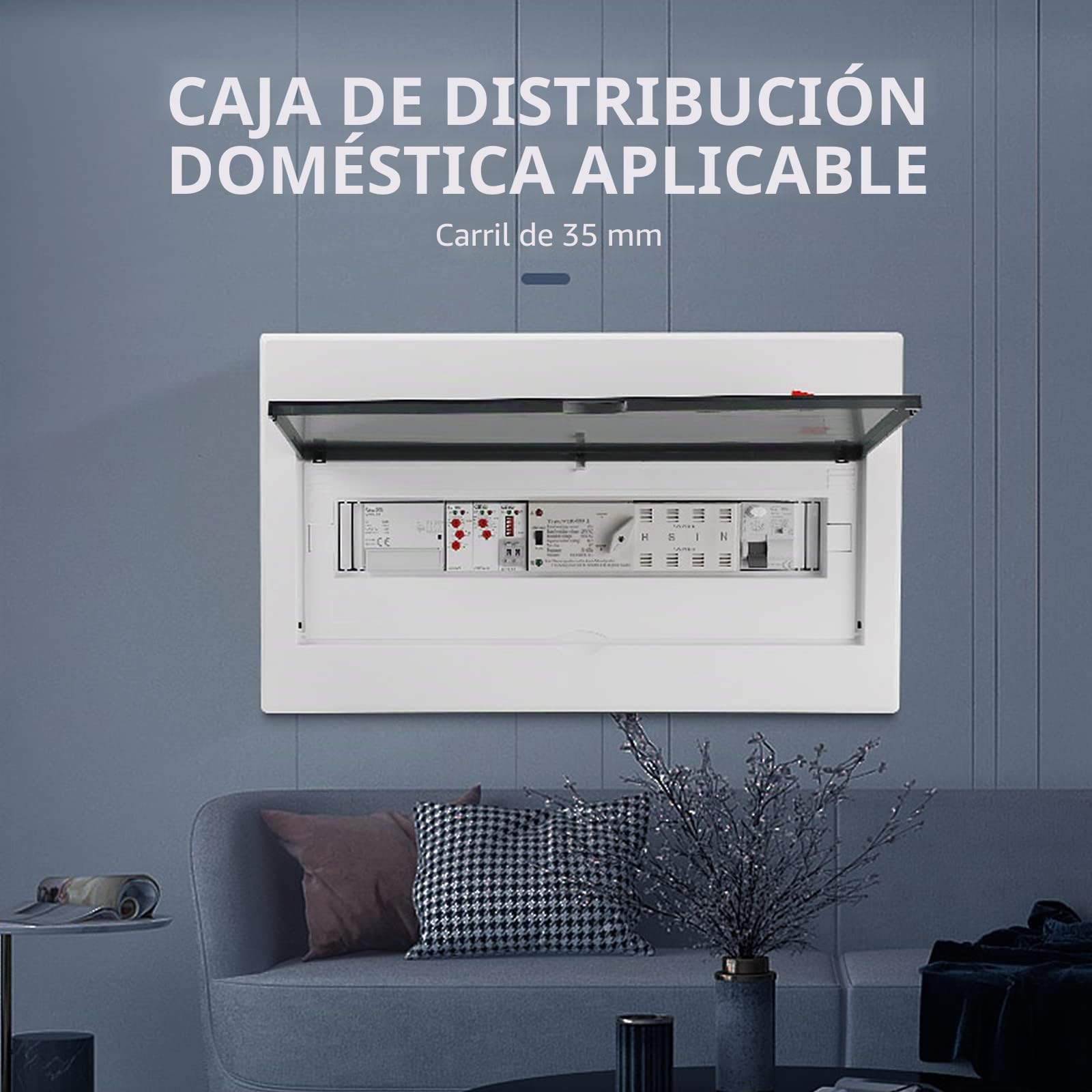 DEWIN Interruptor de Transferencia Automática,2P 100A 220V Interruttore di Trasferimento Automatico Fotovoltaico a Doppia Alimentazione Commutatore Automatico