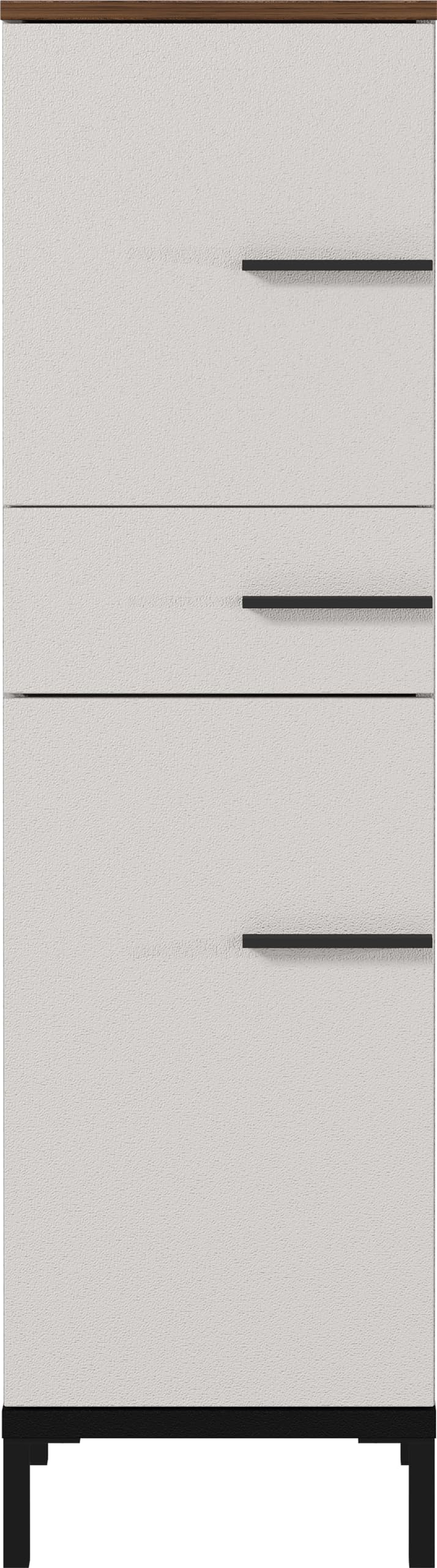 Germania Mediumschrank 2671-573 GW-Yonkers, in Kaschmir/Nussbaum-Nb., mit Selbsteinzug der Schubladen, 34 x 123 x 34 cm (BxHxT)
