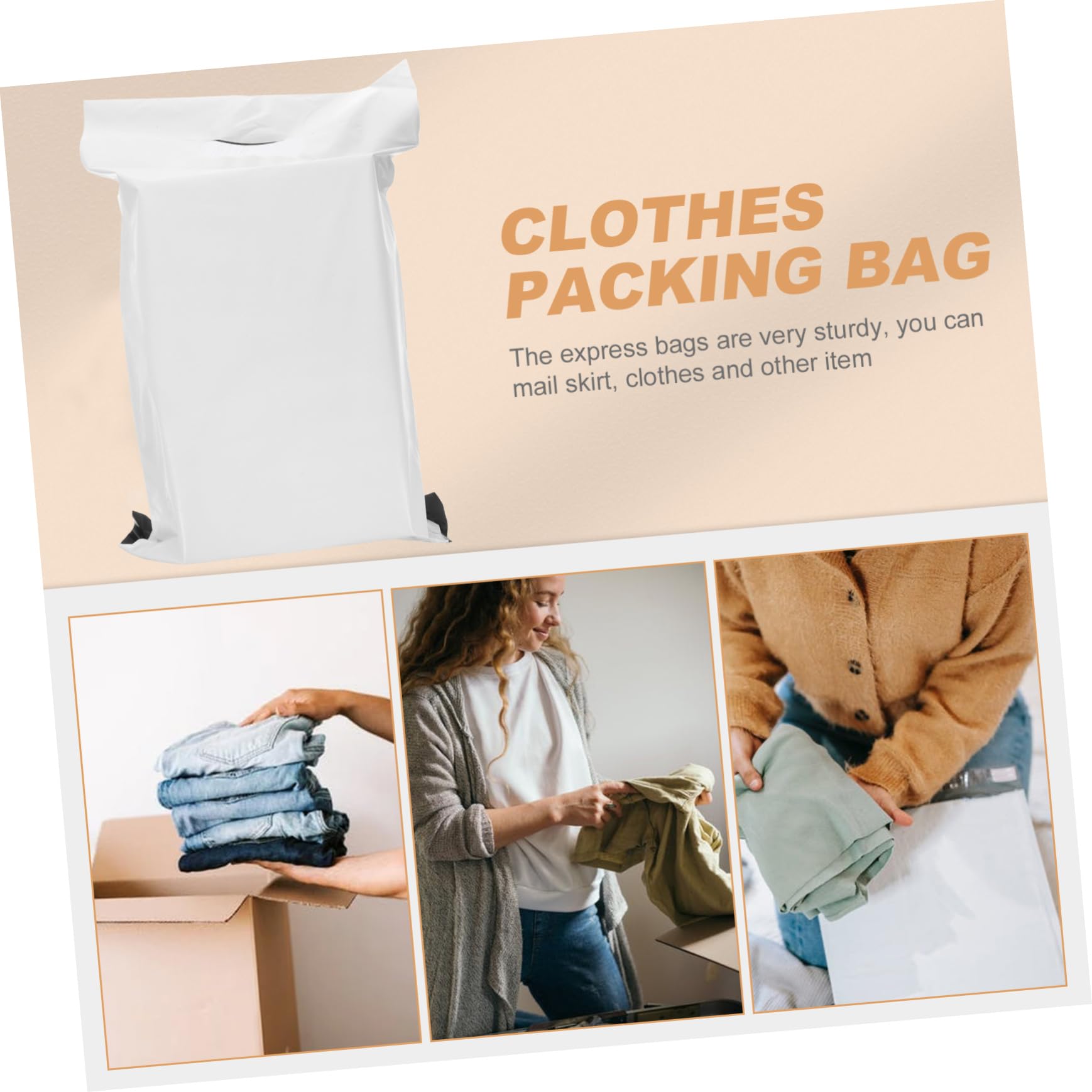 100pezzi Buste Per Spedizioni in Resistenti Buste Postali Per Abbigliamento Chiusura Adesiva Per Imballaggio Postale Impermeabili
