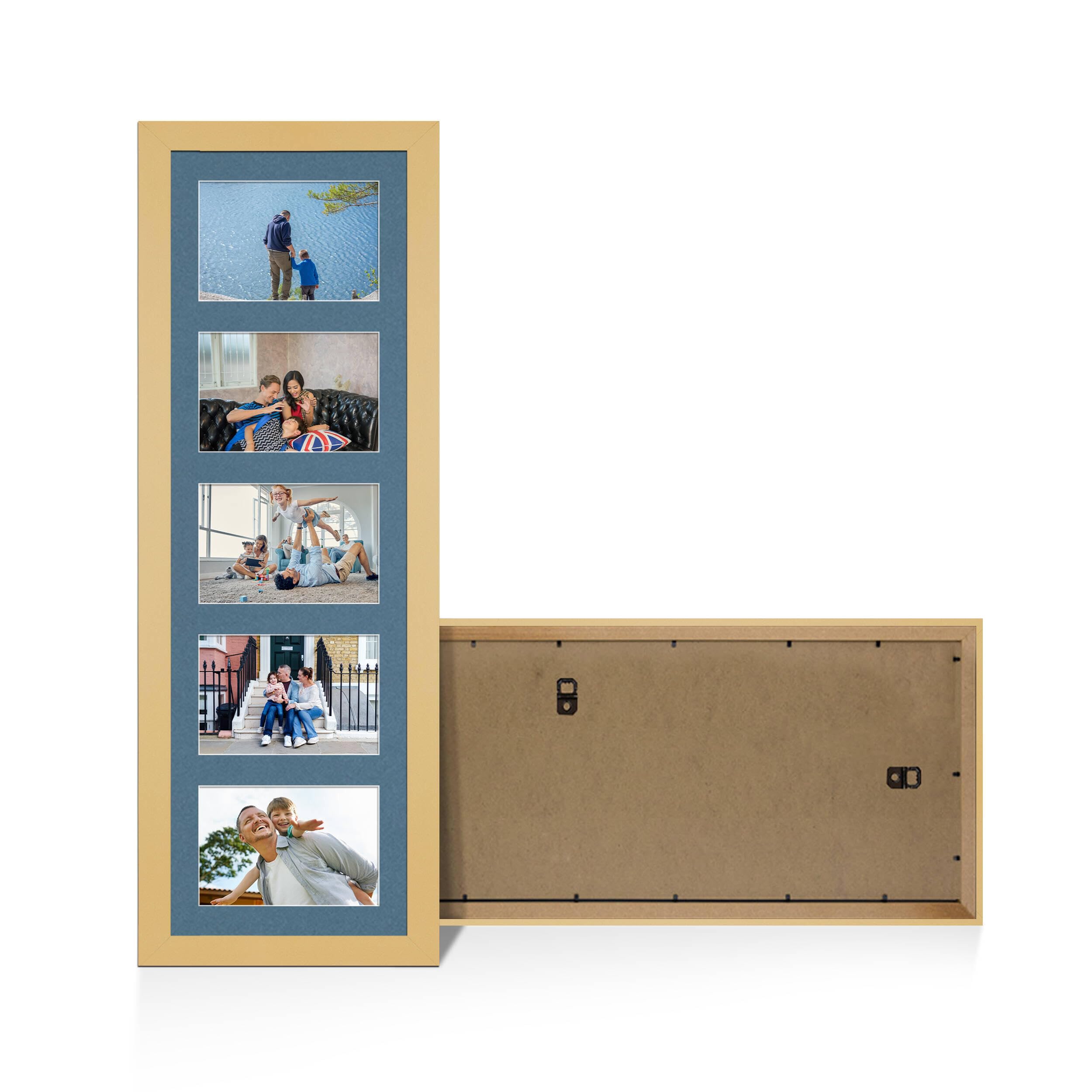 Alison Kingsgate Matte yellow 26x8 Photo frame for multiple pictures