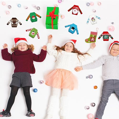 Miniatura 3 de Accesorios de elfo de Navidad, conjunto de accesorios de ropa de Navidad, conjunto de suéter de muñeca de elfo, ropa de punto, alce, árbol de