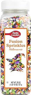 Betty Crocker Fusion Sprinkles Halloween Mix, Spooky Black, Orange, Gree...