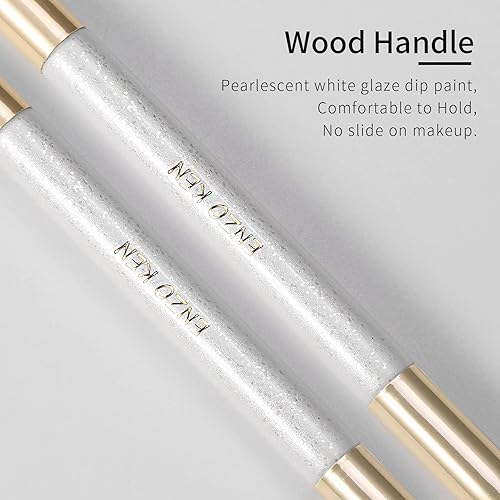 Miniatura 7 de Cepillo plano para cejas, pincel delineador de ojos en ángulo fino y cepillo de pestañas, cepillo de cejas en ángulo fino, cepillo plano para cejas