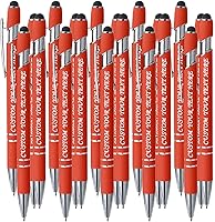 Vista 44 de 10 bolígrafos personalizados a granel, bolígrafo personalizado, bolígrafo grabado con nombre, logotipo, lápiz capacitivo para pantallas táctiles, a