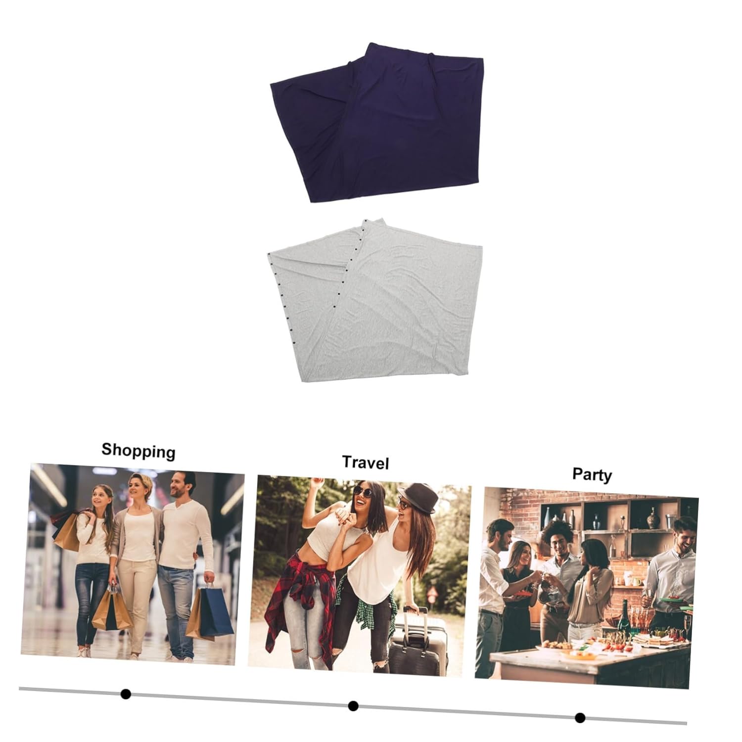 ibasenice 2pcs Multifunctional Nursing Cover for Breastfeeding Stylish Poncho Scarf Shawl Feeding Cover Solid Solid