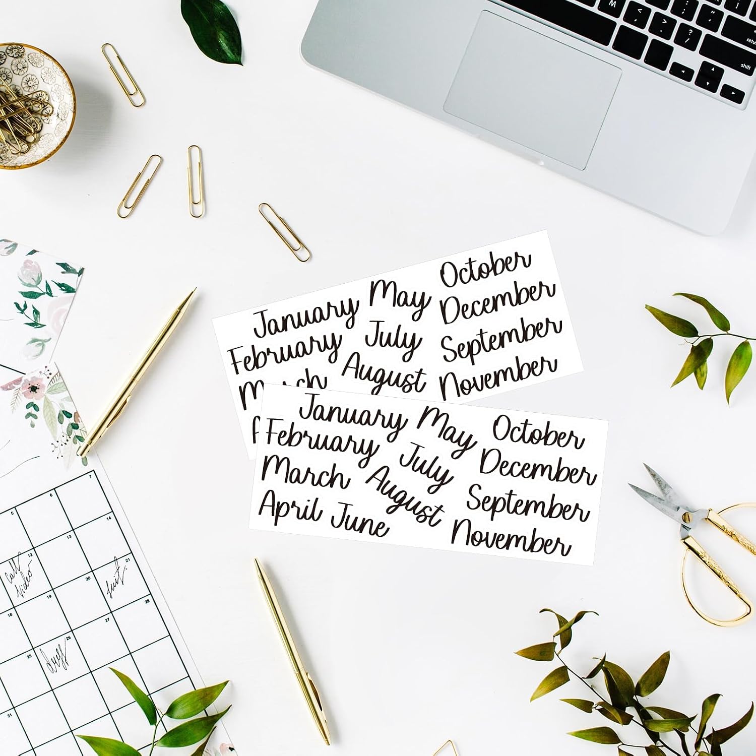 Epakh 12 Sheets Monthly Planner Stickers for Calendar with Elbow Tweezer image 5