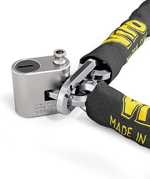 Viro Anti-Theft Moto, Scooter and Bike "eurothor Padlock with Chain No 4155.150 150 cm