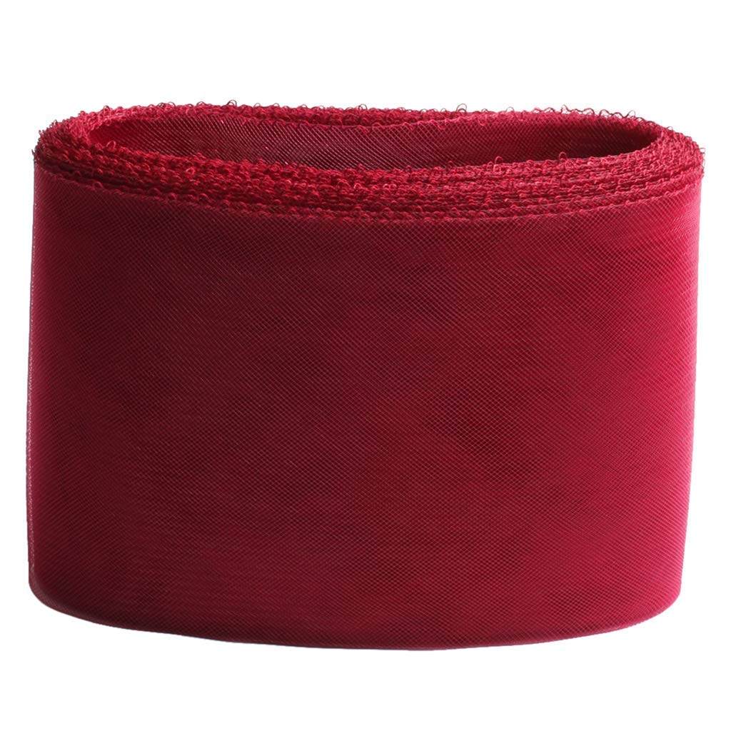 Cinta de refuerzo de 25 yardas para costura, manualidades, ropa, color rojo vino
