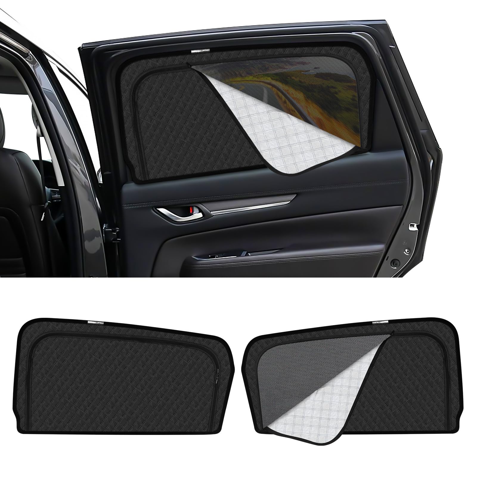 Amazon | 新型 マツダ CX-8 KG系 専用 サンシェード マグネット 後席 Amazon | 新型 マツダ CX-8 KG系 専用 サンシェード マグネット 後席
